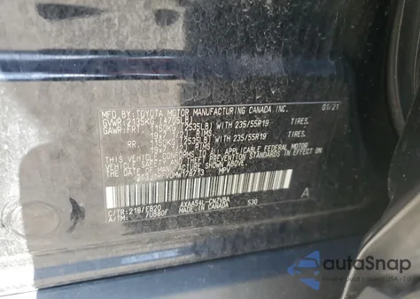 2021 Toyota Rav4 Adventure z USA, uszkodzony, nr VIN 2T3J1RFV0MW178713